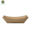 Disposable Kraft Papaer Biodegradable Boat Food Boxes